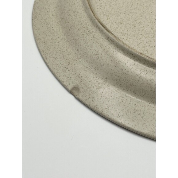 Vintage Sears "Autumn Wheat" 12 1/4 Inch Chop Stoneware Plate Made In Japan - Picture 5 of 5